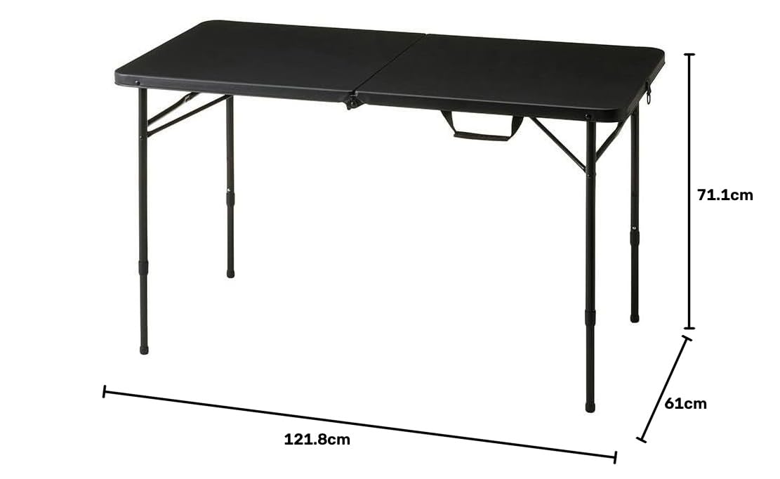 Amazon.co.jp: カインズ(CAINZ) 折りたたみテーブル ブラック L